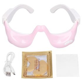 3D Eye Massager - Electric Hot Compress Massage Eye Protector - Eye Care - Eye Beauty Apparatus Relieve Eye Fatigue - Pink