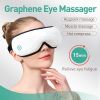 Eye Massage Instrument Can Relieve Eye Fatigue; Dry Eyes; Eye Swelling And Pain; Hot Compress Eye Mask With Black Circles; Vibration Massage - White