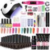 Nail Set With Nail Lamp Nail Dryer Nail Drill Machine Manicure Set Kit Soak-off Nail Art Tool Set Poly UVGel Nail Gel Polish Set - LH21-02