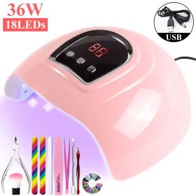 Nail Drying Lamp For Nails UV Light Gel Polish Manicure Cabin Led Lamps Nails Dryer Machine Professional Equipment - ZH366-4