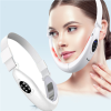 Micro-current Beauty Devices V-shape Face Lifter Lifting Tighten Reduce Double Chin Masseter Facial Slimming Cheek Lift Up Tool - White