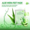 Kameel Melk Voet Masker Alo√´ Vera Peeling Voeten Masker Exfoliating Sok Scrub Voor Pedicure Anti Crack Verwijderen Dode Huid Voet patch Care - Green