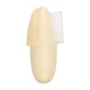 Double head face wash brush Japan silicone face wash brush manual face wash pore black head brush makeup brush beauty tool - Yellow