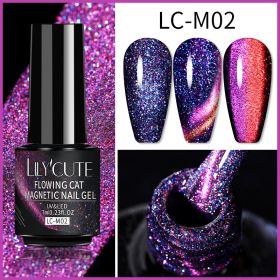 LILYCUTE 7ml 9D Cat Magnetic Gel Nail Polish Laser Magnet Semi Permanent Soak Off UV LED Manicure For Nail Art Gel Varnish - LC-M02