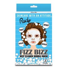 RUDE Fizz Bizz Deep Cleanse Bubble Mask, Pack of 5 - Default