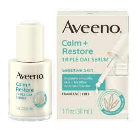 Aveeno Calm + Restore Triple Oat Sensitive Skin Face Serum, 1 fl oz - Aveeno