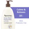 Aveeno Stress Relief Moisturizing Body and Hand Lotion with Prebiotic Oat, Lavender Scent, 18 oz - Aveeno