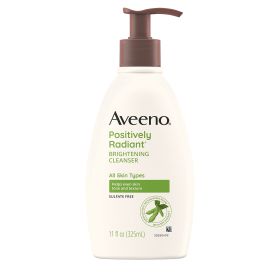 Aveeno Positively Radiant Brightening Facial Cleanser, Face Wash, 11 oz - Aveeno