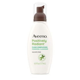 Aveeno Clear Complexion Foaming Facial Cleanser, Oil-Free Acne Face Wash, 6 fl oz - Aveeno