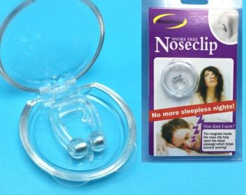 Silicone Magnetic Anti Snore Stop Snoring Nose Clip Sleep Tray Sleeping Aid Apnea Guard Night Device - 1pc