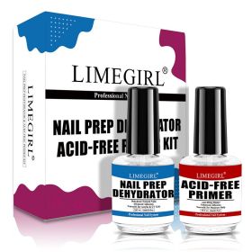 Limegirl Nail Base Glue Nail Adhesive Reinforcement Binders Liquid Matching Agent Desiccant Nail Primers Nail Prep Dehydrator - G92+G93