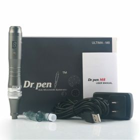 Dr. Pen M8-W 6 SPEED  Electric Derma Pen Stamp Recharger Auto MicroNeed1e Roller  2x 12Pin Cartridges - 1 Piece