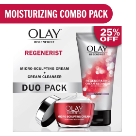 Olay Regenerist Face Wash and Moisturizer Skin Care Pack, Skincare Gift Set, 5.0 fl oz/1.7oz - Olay