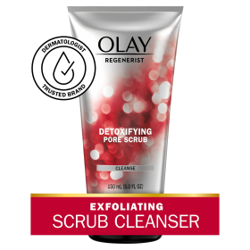 Olay Regenerist Detoxifying Face Wash, Pore Scrub Facial Cleanser, 5.0 fl oz - Olay