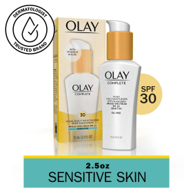 Olay Complete Daily Moisturizer for Sensitive Skin, SPF 30, 2.5 fl oz - Olay