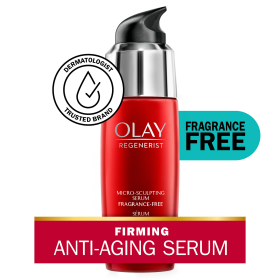 Olay Regenerist Micro-Sculpting Serum, Fragrance Free Moisturizer, All Skin Fine Lines & Wrinkles, 1.7 fl oz - Olay