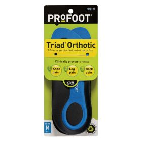 PROFOOT Triad Orthotic Insoles for Knee, Leg & Back Pain, Men's 8-13, 1 Pair - PROFOOT