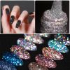 LILYCUTE 7ml Holographic Glitter Gel Nail Polish Spring Color Sparkling Sequins Soak Off UV LED Varnish Nail Art Decoration - LC-F016