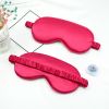 Imitated Silk Eye Patch Shading Sleep Eye Mask Eyepatch Travel Relax Cover Eyeshade Health Sleeping Shield Eye Care Tools - Red