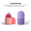 Facial Ice Cube Mold Silicone Freezing Beauty Swelling Face Massager Moisturizing Washable Oven Icing Mould Pink - Blue