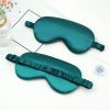 Imitated Silk Eye Patch Shading Sleep Eye Mask Eyepatch Travel Relax Cover Eyeshade Health Sleeping Shield Eye Care Tools - Green