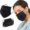 1000pc 3-Ply Disposable Face Mask Non Medical Surgical Cover Mouth Nose BULK - Black