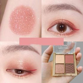 Brilliant Eyeshadow Palette Sparkling Pearly Matte Mashed Potatoes (Option: 4Color)