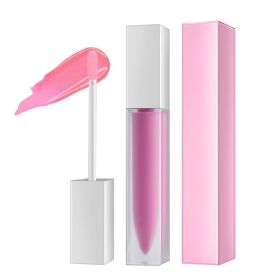 Lip Honey Matte Lipstick Glossy Clear Frosted Square Tube (Option: Style8-High gloss lip gloss)