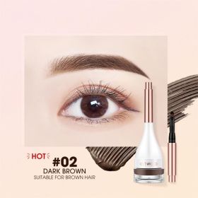 Waterproof And Sweatproof Long-lasting Natural Shaping Eyebrow Dye (Option: 02dark brown)